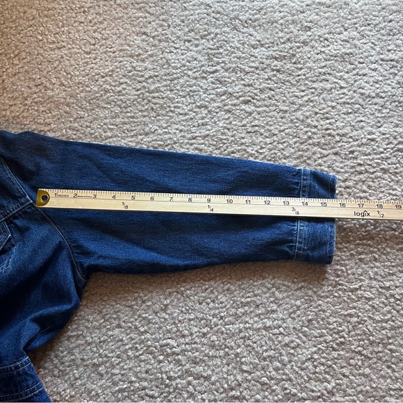 vintage faded glory denim midi dress with pockets - Picture 4 of 5